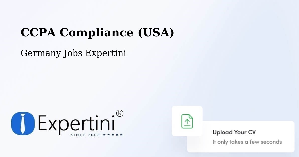 CCPA Privacy Rights & Compliance Notice – Klotten - Germany Jobs Expertini